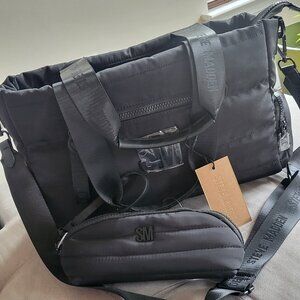 Steve Madden Black Nylon Neve Tote